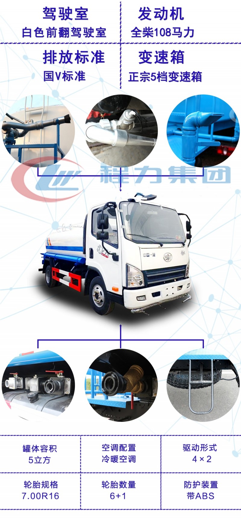 CLW5070GSSC5灑水車