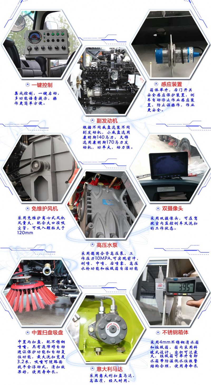 東風多利卡8方洗掃車